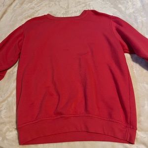 red crew neck